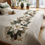 Snowy Splendor Quilted Bed Runner - Model NCU0DV7605
