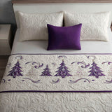 Snowy Whispers Quilted Bed Runner - Model NCU0PT9099