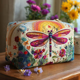 Elegant Quilted Cosmetic Bag with Delicate Design - Model NCU0PT9342