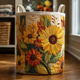 Sunny Blossom Dream | Cushioned Laundry Hamper