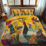 3-Piece Bedding Set - Sunrise Rooster