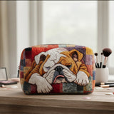 Sweet Bulldog Dreams Quilted Makeup Bag - NCU0PTT1833