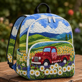 Scenic Country Landscape Quilted Backpack - Model TG08