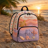 Personalized Quilted Sea Turtle Backpack TP02