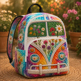 Vintage-Inspired Hippie Van Quilted Backpack TP03