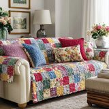 Retro Patchwork Quilted Sofa Cover - Model NCU0NNT2874