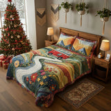 Vintage-Inspired 3-Piece Travel-Themed Bedding Set