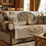 Quilted Sofa Cover with Tree of Life Design - NCU0QN061