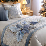 Quilted Winter Holly Bed Runner - Model NCU0XD781