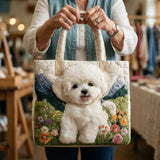 Handcrafted Quilted Bag - Magical Dog Print