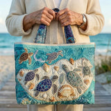 Turtle Affection Handcrafted Tote