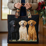 Artisan-Made Handbag Featuring Three Labrador Designs