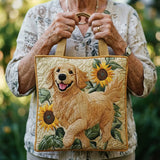 Artisan-Made Golden Retriever Tote