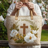 Artisan-Made Sacred Cross Tote
