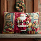 Cozy Santa-Themed Plush Pillowcase