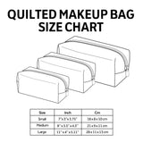 Shiny Petals Quilted Makeup Bag - NCU0NT10236